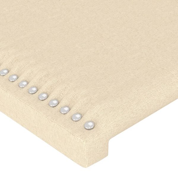 vidaXL Kopfteile 2 Stk. Creme 72x5x78/88 cm Stoff