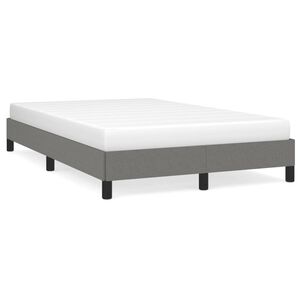 vidaXL Bettgestell ohne Matratze Dunkelgrau 120x190 cm Stoff