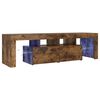 vidaXL TV-Schrank mit LED-Leuchten R&auml;uchereiche 140x36,5x40 cm