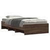 vidaXL Bettgestell ohne Matratze Braun Eiche 100x200 cm Holzwerkstoff