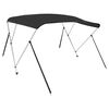 vidaXL 3-Bow Bimini-Top Schwarz 183x140x137 cm
