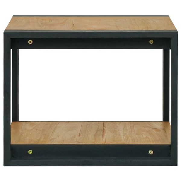 vidaXL Wand-Badregal 60x45x35 cm Massivholz Teak