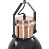 vidaXL Deckenlampe 2 Stk. Schwarz Rund E27