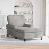 vidaXL Lounge-Liege mit Kissen Hellgrau 91 x 157 x 91 cm Samt