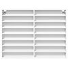vidaXL Vitrinenschrank Wei&szlig; 100x8,5x75 cm Holzwerkstoff