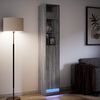 vidaXL LED-Sideboard Grau Sonoma 36x32,5x200 cm Holzwerkstoff