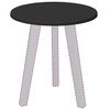 vidaXL Tischplatte Schwarz 40 x 40 x 1,5 cm Holzwerkstoff