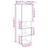 vidaXL TV-Schrank mit LED-Leuchten Braun Eichen-Optik 30,5x30x102 cm