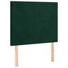vidaXL Boxspringbett mit Matratze Dunkelgr&uuml;n 90x200 cm Samt