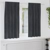 vidaXL Verdunkelungsvorh&auml;nge 2 pcs Hellgrau 140 x 175 cm Samt
