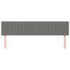 vidaXL Kopfteile Dunkelgrau 200x5x78/88 cm Stoff