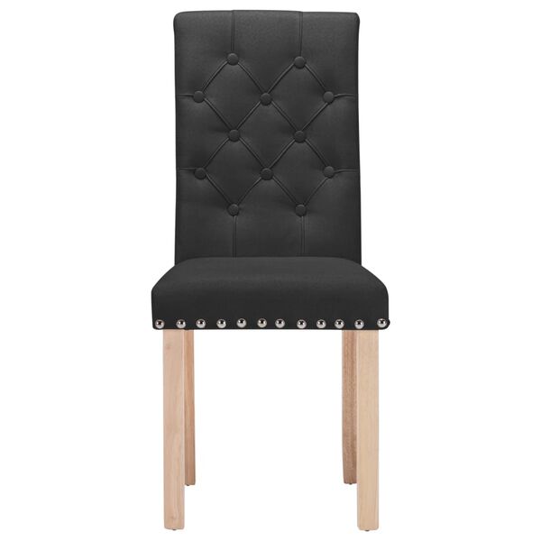 vidaXL Esszimmerst&uuml;hle 6 Stk. Schwarz Stoff