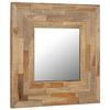 vidaXL Spiegel Recyceltes Teakholz 50 x 50 cm