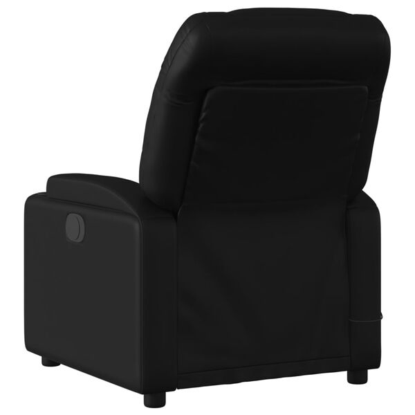 vidaXL Massage-Relaxsessel, Kunstleder, Schwarz