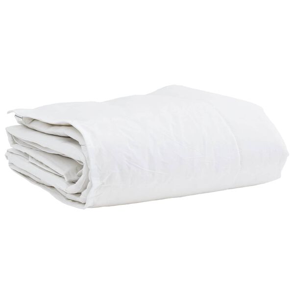vidaXL Winterbettdecke mit Kissen 2 pcs Wei&szlig; Daunenfeder