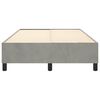 vidaXL Boxspringbettgestell Hellgrau 120x200 cm Samt