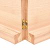 vidaXL Waschtischplatte 140x60x(2-6) cm Massivholz Unbehandelt