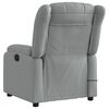 vidaXL Massage-Relaxsessel, hellgrauer Stoff