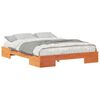 vidaXL Bettgestell Braun 140 x 200 cm