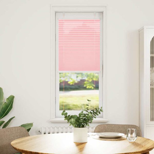 vidaXL Plissee Rosa 45x100 cm Stoffbreite 44,4 cm Polyester