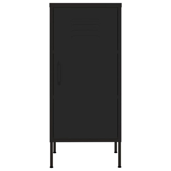 vidaXL Lagerschrank Schwarz 42,5x35x101,5 cm Stahl