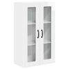 vidaXL Wandglas-Schrank LUCCA Hochglanz Wei&szlig; 60 x 31 x 100 cm