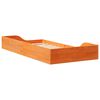 vidaXL Bettrahmen Wachsbraun 75 x 190 cm Massives Kiefernholz