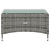 vidaXL 16-tlg. Garten-Lounge-Set mit Auflagen Poly Rattan Grau