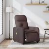 vidaXL Massagesessel Elektrisch Dunkelbraun Stoff