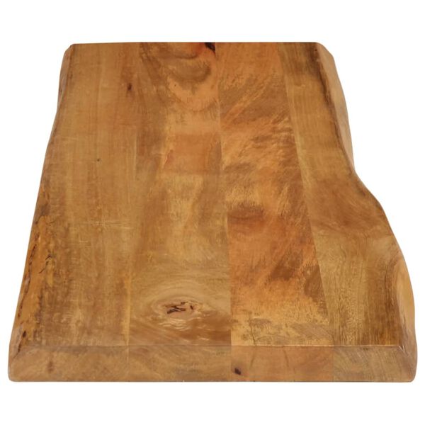 vidaXL Tischplatte mit Baumkante 120x40x2,5 cm Massivholz Mango