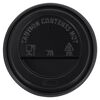 vidaXL Pappbecher mit Deckel 200 ml 500 Stk. Schwarz