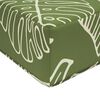 vidaXL Sitzkissen f&uuml;r Outdoor Gr&uuml;ne Bl&auml;tter 40 x 40 x 8 cm
