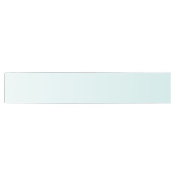 vidaXL Regalboden Glas Transparent 80x15 cm