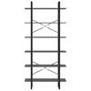 vidaXL Hochschrank Grau 100x30x210 cm Holzwerkstoff
