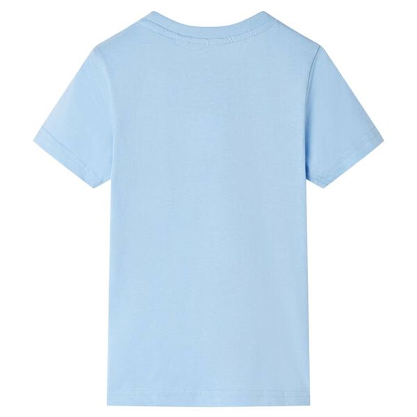 Kinder-Kurzarmshirt Hellblau 128