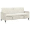 vidaXL Sofa mit Stauraum 3-Sitzer Creme 192 x 78 x 87 cm Polyester