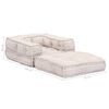 vidaXL 1-Sitzer Modularer Pouf Beige Stoff