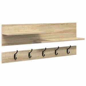 vidaXL Wandmontierter nachttisch Sonoma-Eiche 90 x 15 x 36 cm