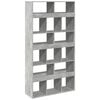 vidaXL Raumteiler Betongrau 100x33x187,5 cm Holzwerkstoff