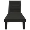 vidaXL Sonnenliegen 2 Stk. Schwarz 155x58x83 cm Polypropylen