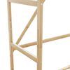 vidaXL Kleiderst&auml;nder mit Ablagen und Rollen 110x40x180 cm Bambus