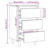 vidaXL Nachttisch Altholz-Optik 40x35x69 cm Holzwerkstoff