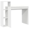 vidaXL Schreibtisch mit Regal Wei&szlig; 100 x 40 x 90 cm Holzwerkstoff