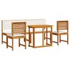 vidaXL Garten Bistro Set 5 pcs Braun Massivholz Akazie