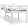 vidaXL Hochbett Wei&szlig; 90x200 cm Massivholz Kiefer