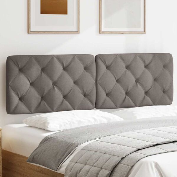 vidaXL Kopfteil-Kissen Taupe 160 cm Stoff