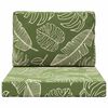 vidaXL Sofakissen f&uuml;r drau&szlig;en 2 pcs Blattdesign Polyester