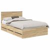 vidaXL Bettrahmen Sonoma-Eiche 120 x 200 cm Ingenieurs Holz