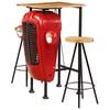 vidaXL Bar-Set 3-tlg. Massivholz Mango 60&times;60&times;107 cm