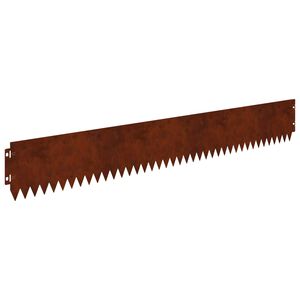 vidaXL Rasenkante 20 stk. 103 x 15 cm Stahl Rostoptik